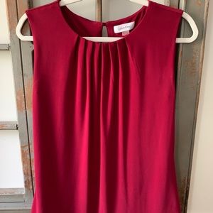 Calvin Klein Blouse. Red. Size medium.